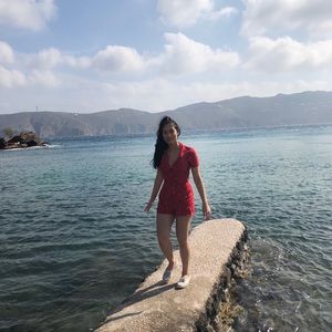 Red & White polka dots romper